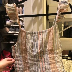 multicolor mini tank top